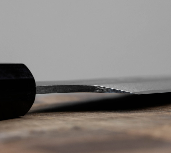Hideo Kitaoka Shirogami Black Oktagon Nóż Kamagata Usuba 18 cm