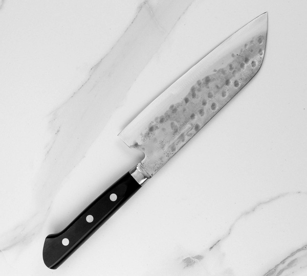 Fujiwara Shirogami#1/SS Pakka Nóż Santoku 17 cm