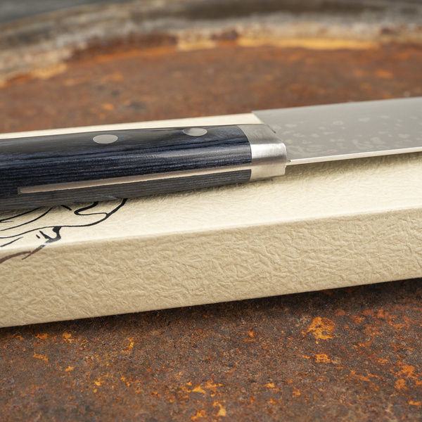 Kunio Masutani VG-10 Damascus Blue Nóż Nakiri 16,5 cm