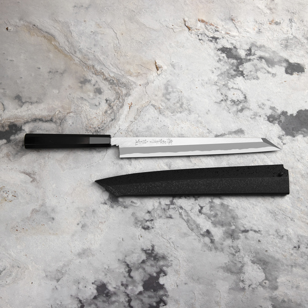 Sakai Takayuki Byakko Shirogami#1 Nóż Kiritsuke Yanagiba 27 cm