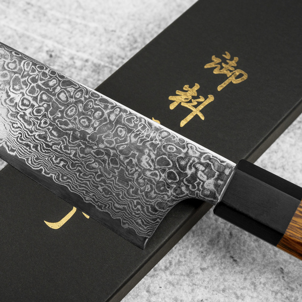 Yoshida Hamono ZA-18 Damascus Nóż Santoku 18 cm