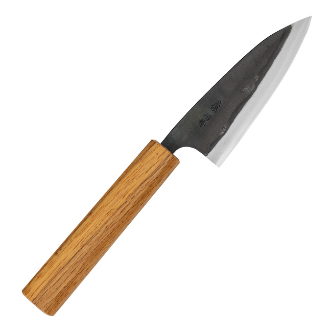 Tsukasa Tokaji Shirogami#1/Iron Kurouchi Mini Nóż Szefa kuchni 10,5 cm