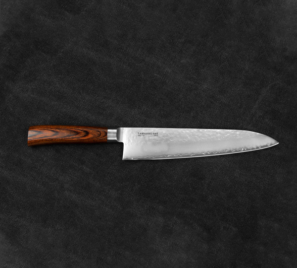 Tamahagane Tsubame Brown VG-5 Nóż Szefa kuchni 24 cm