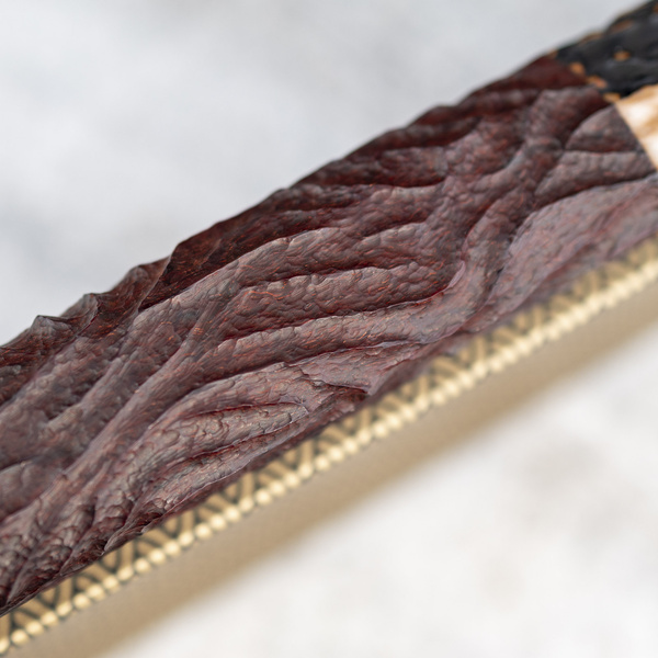 Naoki Mazaki Hon-Sanmai Aogami Super/Iron Wootz Damascus Nóż Kiritsuke Gyuto 21 cm