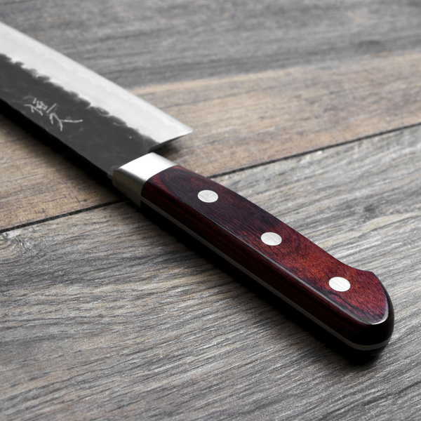 Tsunehisa Aogami Super/SS Kurouchi Red Nóż Santoku 18 cm