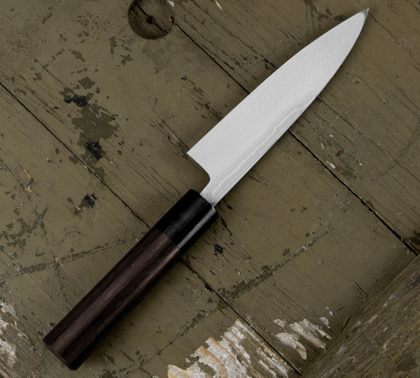 Hideo Kitaoka Shirogami#2 Satin Nóż Kaisaki 12cm