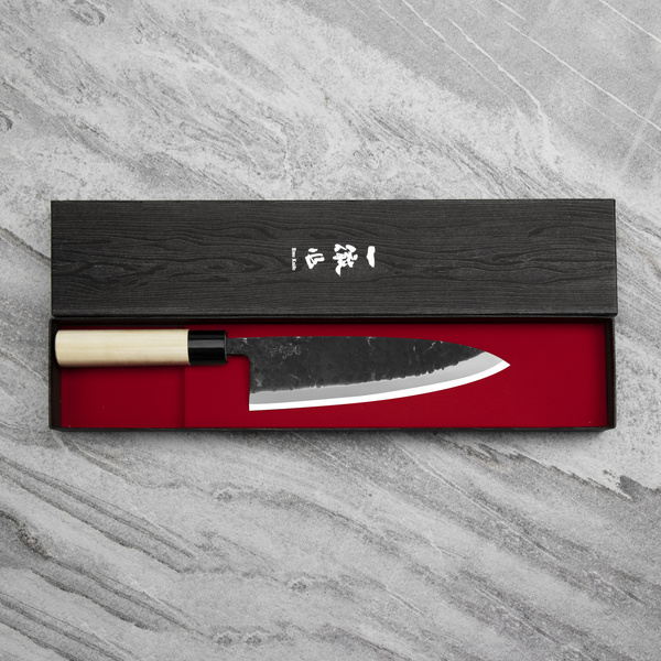 Ittetsu Forge Black Shirogami#2 Nóż Deba 24 cm