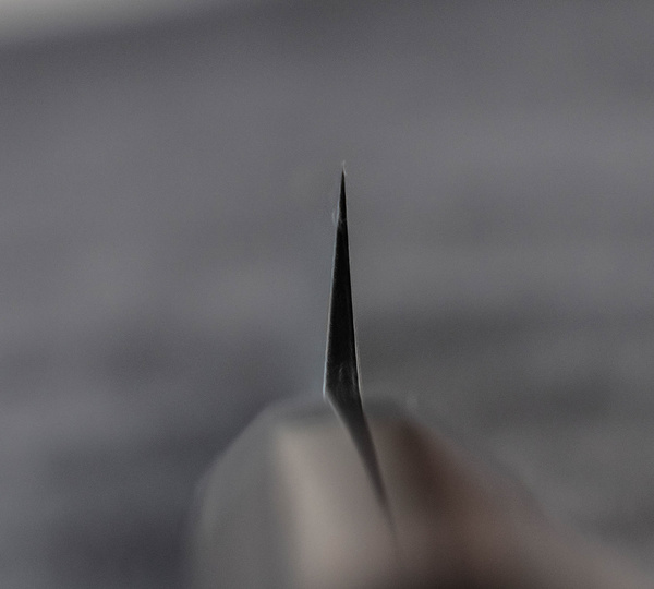 Hideo Kitaoka Shirogami Black Oktagon Nóż Yanagiba 21 cm