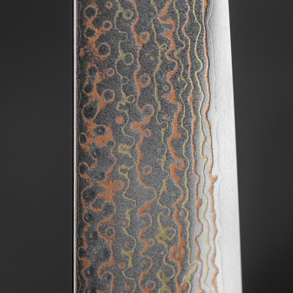 Mcusta Zanmai Phoenix Black Limited VG-10W Damascus Nóż Sujihiki 27 cm