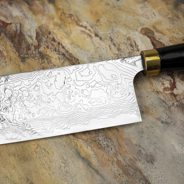Takeshi Saji Art Fuji on Lake R-2 Nóż Nakiri 17 cm + Saya
