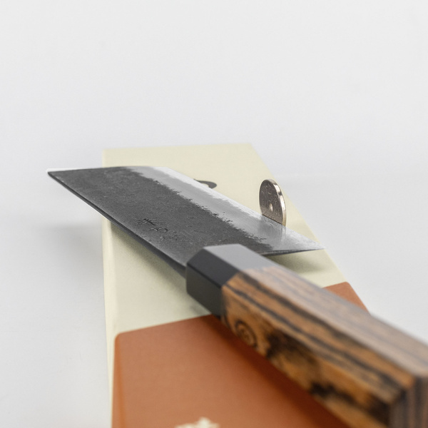 Mutsumi Hinoura Shirogami#2/Iron Nashiji Nóż Nakiri 17 cm