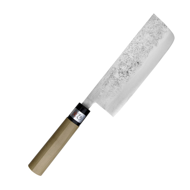 Fujiwara Shirogami#1/SS Magnolia Nóż Nakiri 16,5 cm