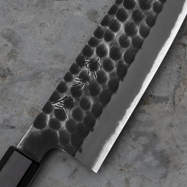 Mutsumi Hinoura Shirogami#2/Iron Nóż Santoku 16,5 cm