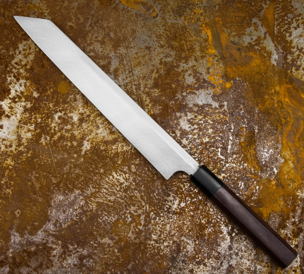 Hideo Kitaoka Shirogami Black Oktagon Nóż Kiritsuke 27 cm