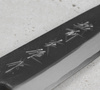 Hideo Kitaoka Shirogami Black Oktagon Nóż Kaisaki 12 cm