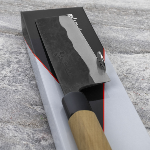Kajibe Shirogami#2/Iron Nóż Nakiri 13,5 cm