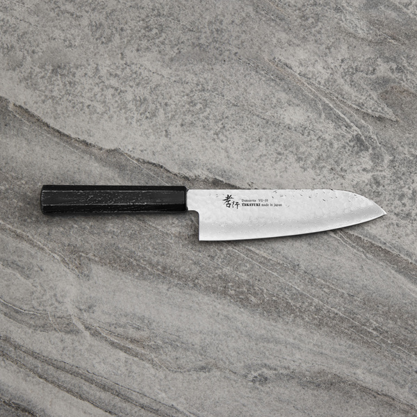 Sakai Takayuki Nanairo VG-10 Ebony Nóż Santoku 17 cm