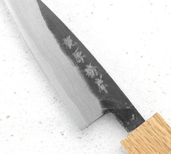Kajiwara Damascus Aogami #2 Nóż do obierania 9 cm