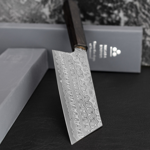 Nigara Hamono Anmon SG2 Damascus Nóż Kiritsuke Nakiri 17 cm