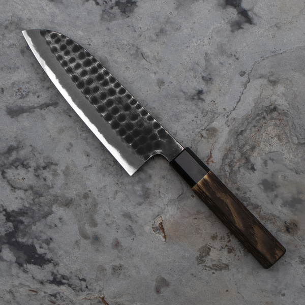 Mutsumi Hinoura Shirogami#2/Iron Nóż Santoku 16,5 cm