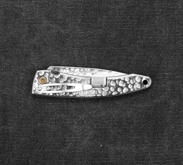 Nóż składany Mcusta Forge Młotkowany Damascus VG-10 8 cm