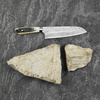 Takeshi Saji Jeleni róg Ręcznie kuty nóż Santoku 18 cm SRS-13