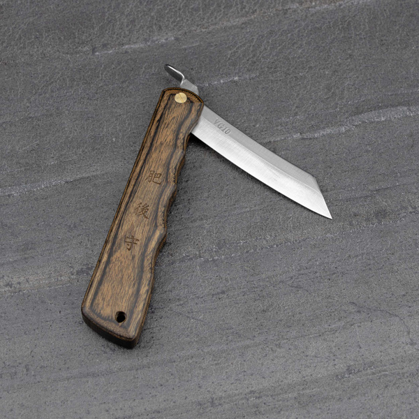 Nóż kieszonkowy Higonokami Kanekoma Woody VG-10 Brown 7,5 cm