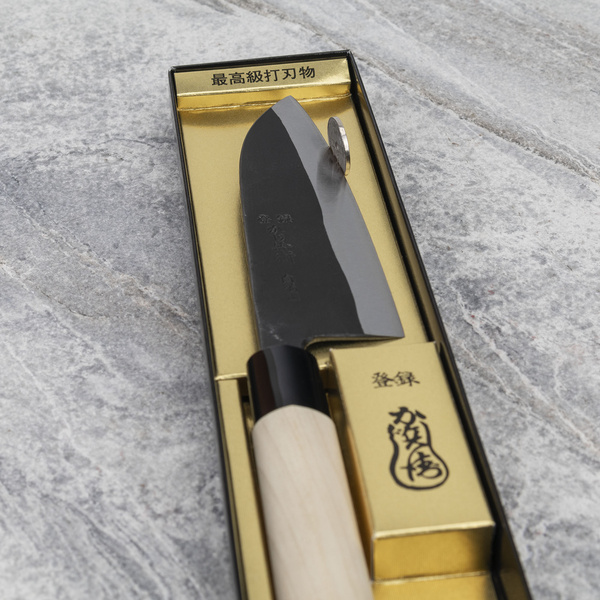 Kajibe Shirogami#2/Iron Nóż Santoku 13,5 cm