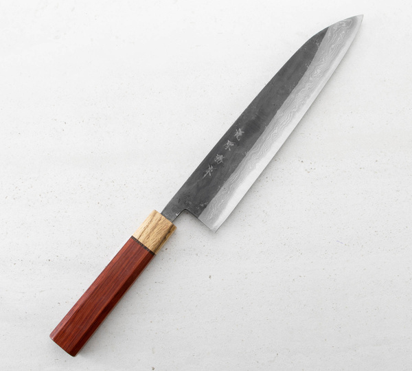 Kajiwara Damascus Aogami #2 Nóż Szefa kuchni 24 cm