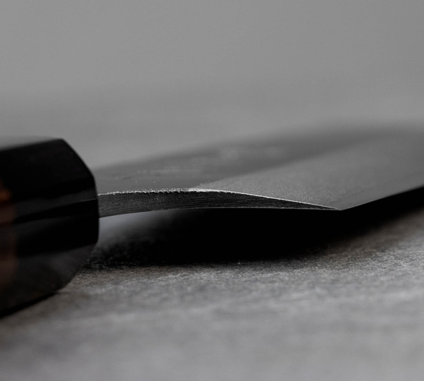 Hideo Kitaoka Shirogami Black Oktagon Nóż Usuba 16,5 cm
