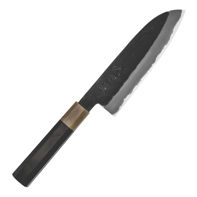 Mutsumi Hinoura Shirogami#2/SS Nóż Santoku 17 cm