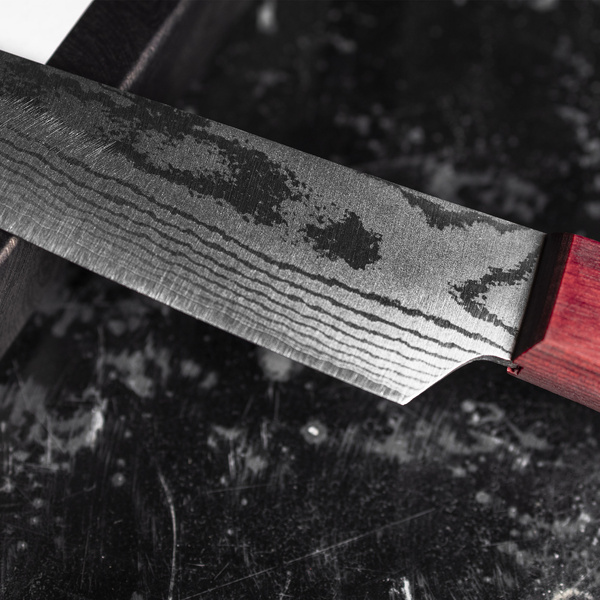 Shigeki Tanaka VG-10 Damascus Red Nóż uniwersalny 12 cm