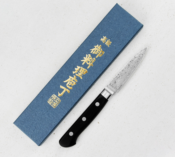 Tsunehisa AUS10 Damascus Nóż do obierania 8 cm