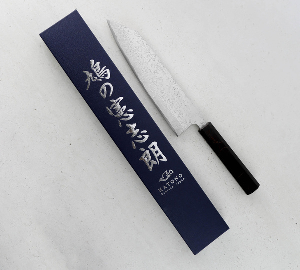 Hatono VG-10 Oktagon Nóż Kiritsuke Gyuto 21 cm Brown