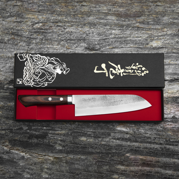 Kunio Masutani VG-1 Nashiji Mahoń Nóż Santoku 17 cm