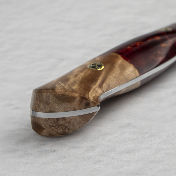 Nigara Hamono SG2 Limited Red Kurouchi Nóż Santoku 18 cm