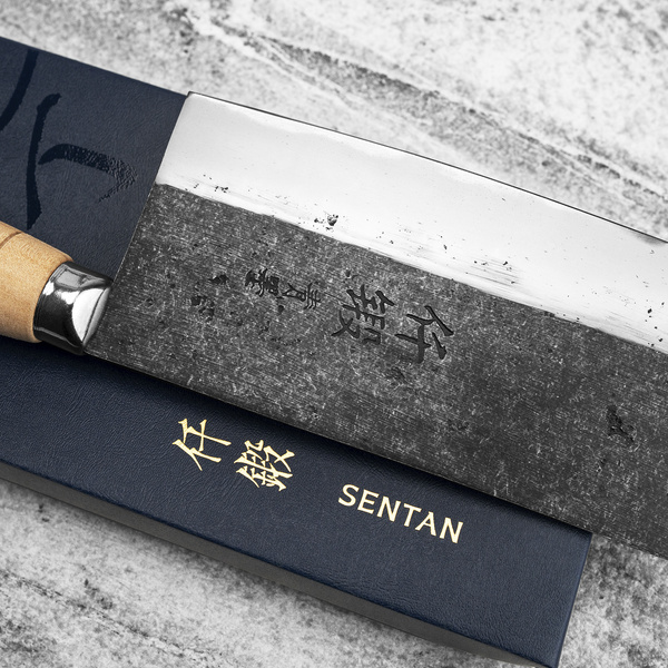 Sentan Aogami#2/Iron Chiński nóż do siekania 17 cm