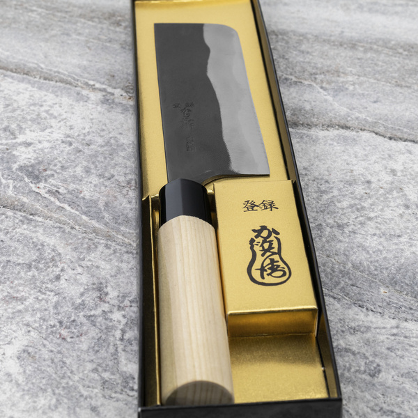 Kajibe Shirogami#2/Iron Nóż Nakiri 15 cm