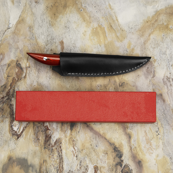 Ryo Nomura Shirogami#2 Damascus Hakata Red
