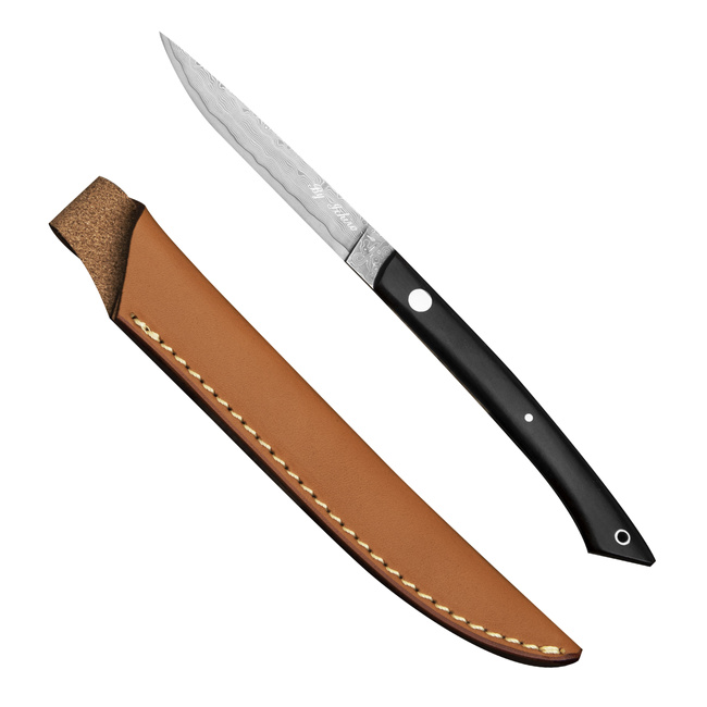 Hattori Medaka 2 Cowry-X Damascus Heban Outdoor 7,7 cm