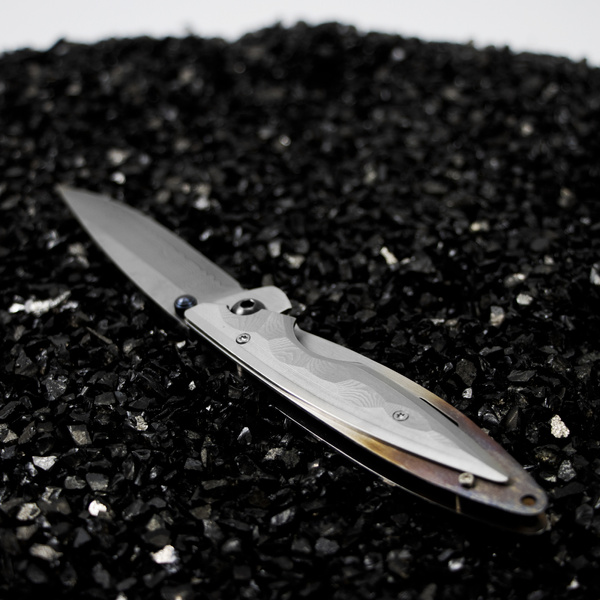 Nóż składany Mcusta Shinra Kasumi Damascus VG-10 7 cm