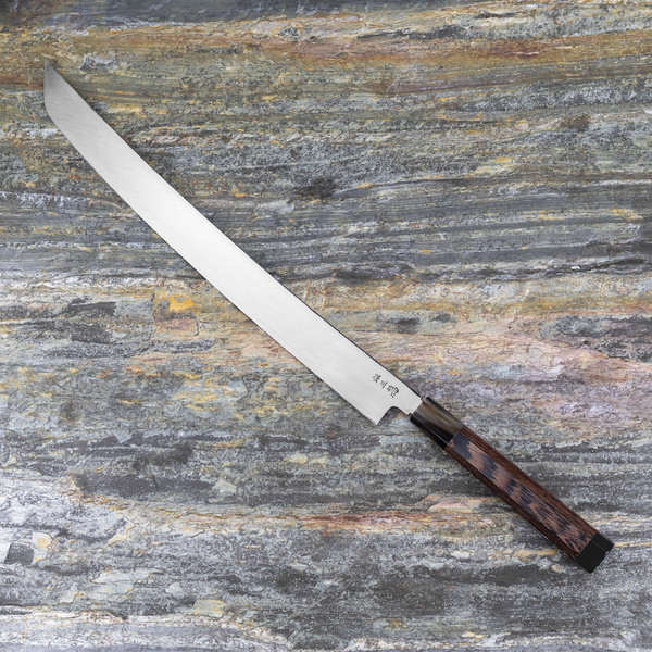 Sakai Takayuki Zangetsu Silver#3 Nóż Sakimaru 39 cm + Saya