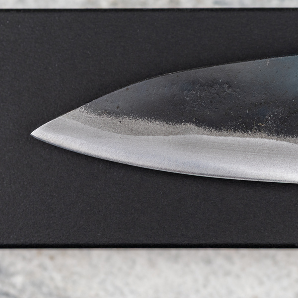 Tsukasa Tokaji Shirogami#1/Iron Kurouchi Mini Nóż Szefa kuchni 10,5 cm