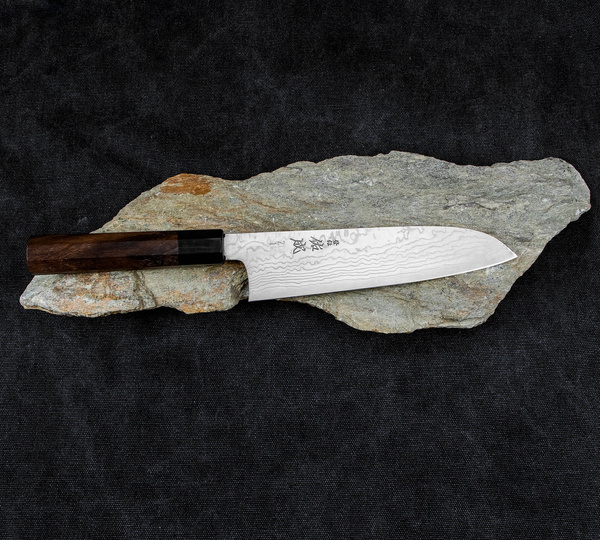 Sukenari ZDP-189 Damascus Nóż Santoku 18,5 cm