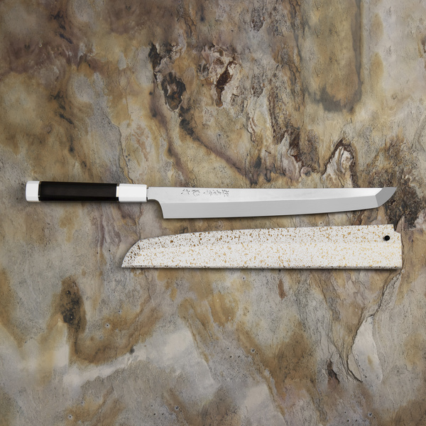 Sakai Takayuki Kageuchi Honyaki Shirogami#2 Nóż Sakimaru 30 cm