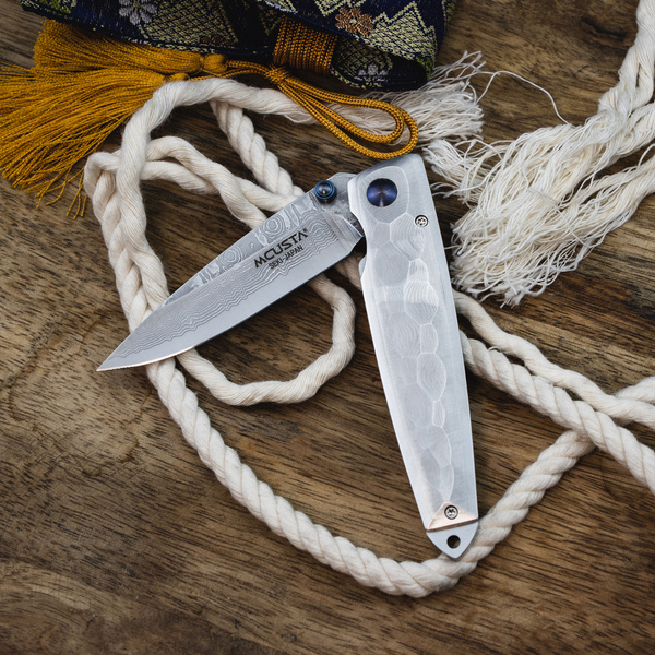 Nóż składany Mcusta Shinra Tsuchi Damascus VG-10 6,5 cm