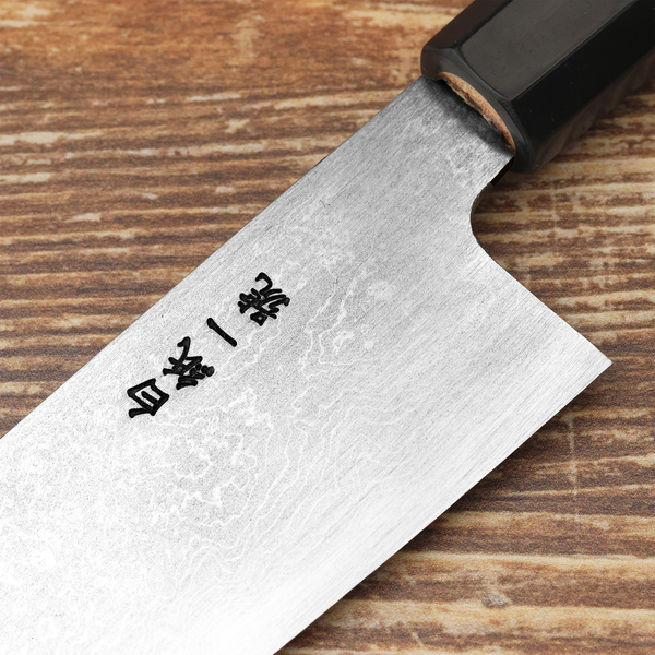 Sakai Tohji Suminigashi Hagane Shirogami#2/Iron Nóż Santoku 16,5 cm