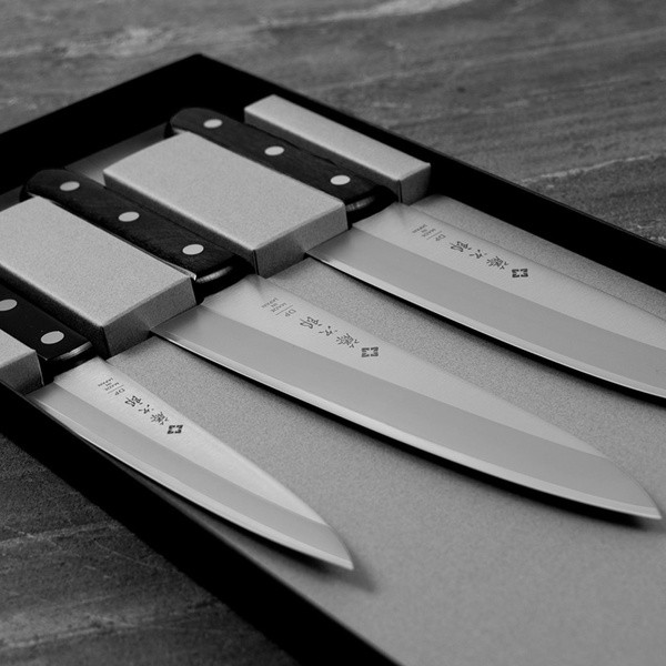 Tojiro DP3 Eco Zestaw Nóż Szefa kuchni + Santoku + uniwersalny