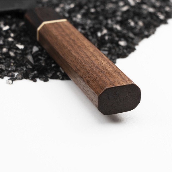 Daisuke Nishida Shirogami#1 Bubinga Nóż Santoku 18 cm