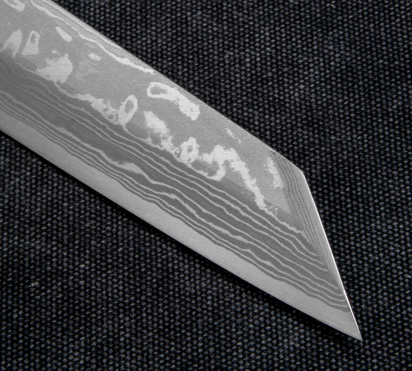 Hideo Kitaoka Shirogami#2 Satin Nóż Kiritsuke 21 cm